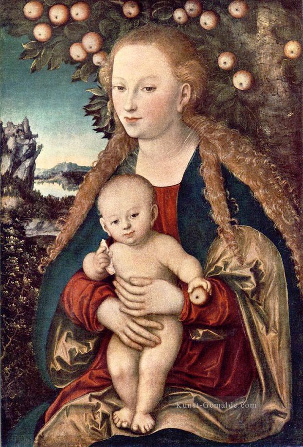 Jungfrau und Kind Renaissance Lucas Cranach der Ältere Ölgemälde
